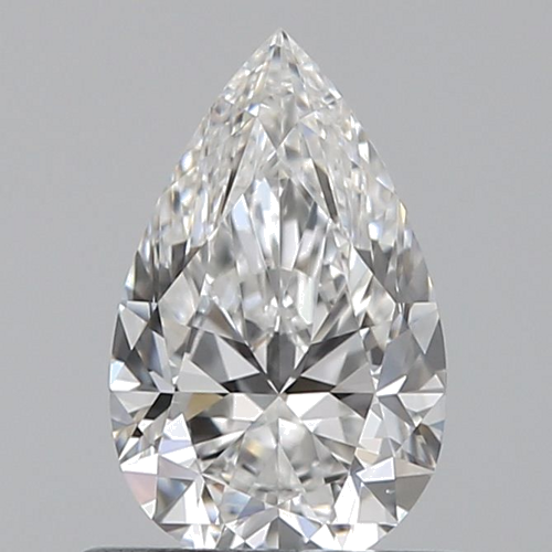 0.6 carat F-VS2 Natūralus Pear Deimantas (1)