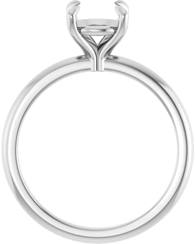 Platinum 7.4 mm Round Solitaire Engagement Ring Mounting (2)