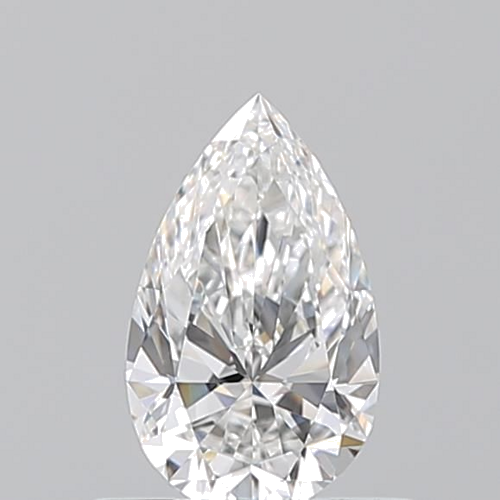 0.52 carat F-VVS1 Natūralus Pear Deimantas (1)