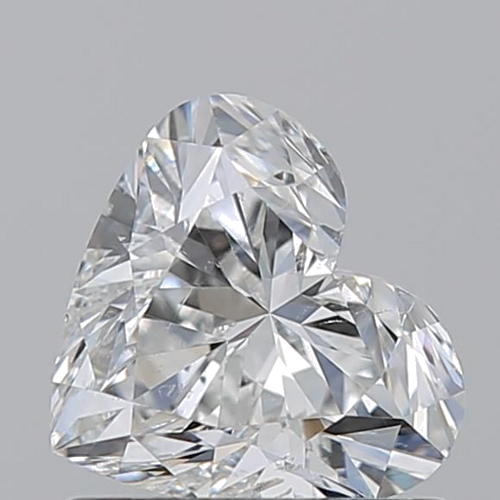 0.92 carat F-SI2 Natūralus Heart Deimantas (1)