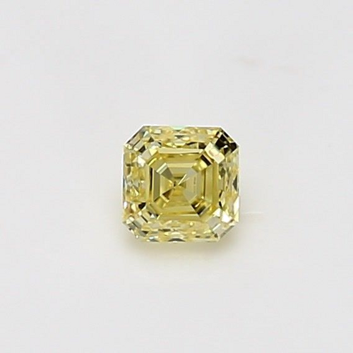 0.33 carat Yellow-VS1 Natūralus Asscher Deimantas (1)
