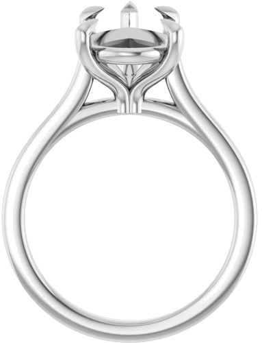 Sužadėtuvių Žiedas „Claw-Prong“ 14k white gold Pear 14mm x 9mm (2)