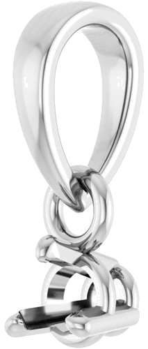 Pakabukas „Round 3-Prong“ 14k white gold Round 3mm (2)