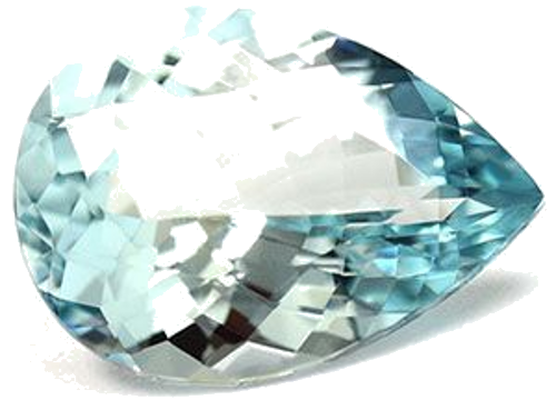 6.24 carat BLUE Pear Aquamarine (1)