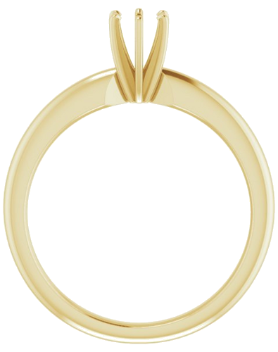 Sužadėtuvių Žiedas „Solitaire“ 14k yellow gold Round 4.2mm x 4.9mm (2)