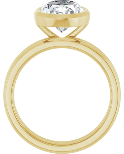 Sužadėtuvių Žiedas „Bezel-Set Solitaire“ 14k yellow gold Oval 11.5mm x 8mm (7)
