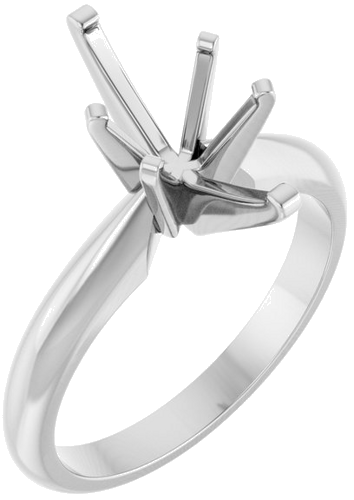 Sužadėtuvių Žiedas „Solitaire“ 14k white gold Marquise 12mm x 6mm (1)