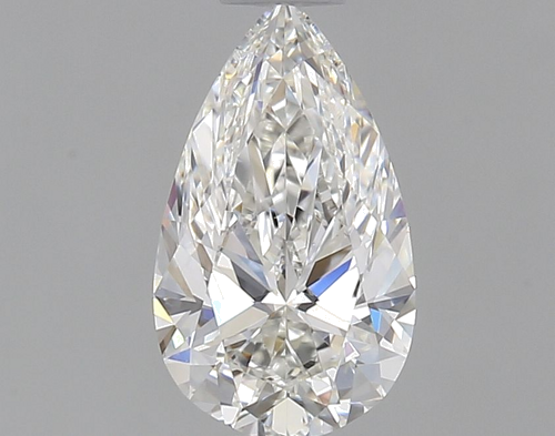 0.6 carat F-VS1 Natūralus Pear Deimantas (1)