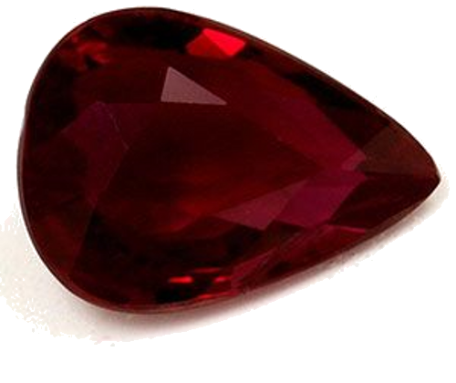 0.77 carat RED Pear Rubinas (1)