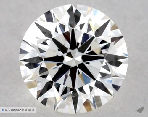 0.52 carat G-VS2 Excellent cut Natūralus Round Deimantas (1)