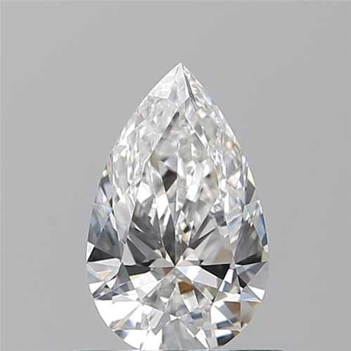 0.7 carat F-VVS1 Natūralus Pear Deimantas (1)