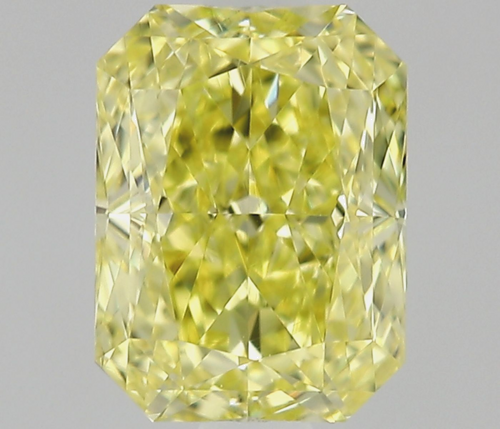 0.6 carat Fancy Intense Yellow-VS1 Natūralus Radiant Deimantas (1)