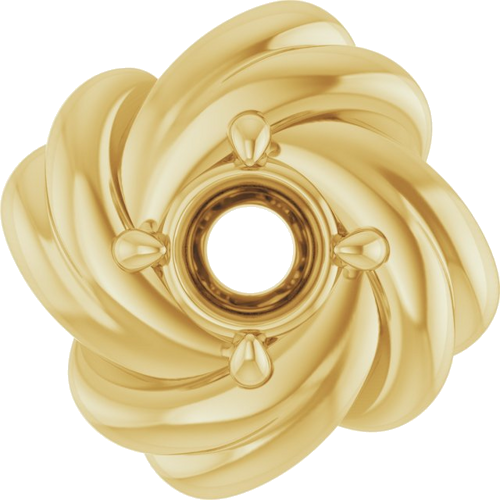 Pakabukas „Knot“ 14k yellow gold Round 3.5mm (1)