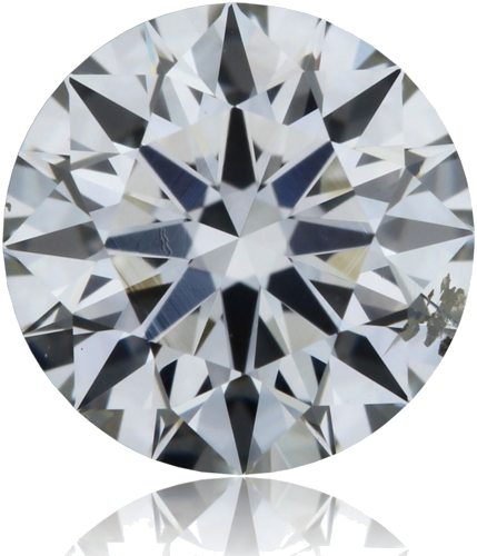 0.53 carat I-SI2 Excellent cut Natūralus Round Deimantas (1)