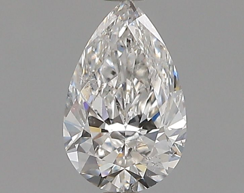 0.5 carat F-SI2 Natūralus Pear Deimantas (1)