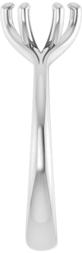 Sužadėtuvių Žiedas „Solitaire“ 585 Baltojo Aukso Round 6.5mm (4)