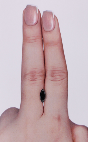 0.71 carat Fancy Black-VVS2 Natūralus Marquise Deimantas (1)