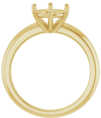 Sužadėtuvių Žiedas 14k yellow gold Round 8mm (2)