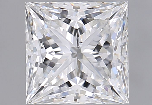 1.5 carat F-SI1 Natūralus Princess Deimantas (1)