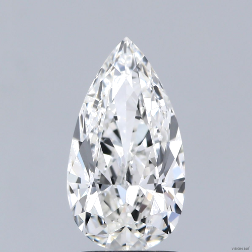 2.0 carat G-SI2 Natūralus Pear Deimantas (1)