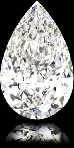 4.02 carat J-SI1 Natūralus Pear Deimantas (1)