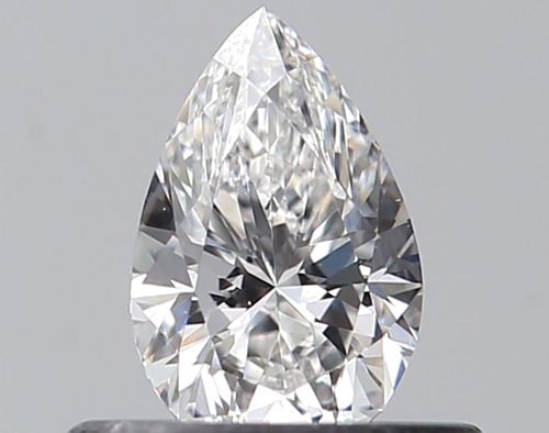 0.4 carat D-VVS2 Natūralus Pear Deimantas (1)