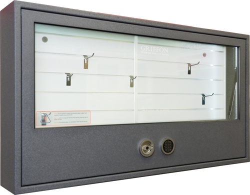 Ginklų seifas su neperšaunamu stiklu Griffon GD.840.E (217 kg) (5)