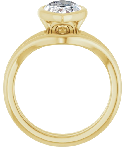 Sužadėtuvių Žiedas „Bezel-Set“ 14k yellow gold Marquise 14mm x 7mm (7)