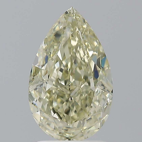 2.01 carat Fancy Brownish Greenish Yellow-VVS2 Natūralus Pear Deimantas (1)