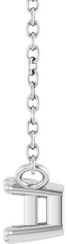 Sterling Silver 5x3 mm Emerald 6-Prong Solitaire 18  Necklace Mounting (3)