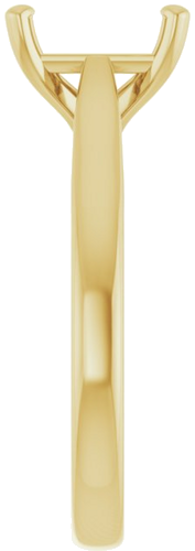 Sužadėtuvių Žiedas „Solitaire“ 585 Geltonojo Aukso Emerald 8mm x 6mm (4)