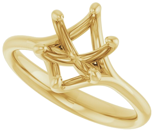 Sužadėtuvių Žiedas „Solitaire“ 14k yellow gold Oval 9mm x 7mm (5)