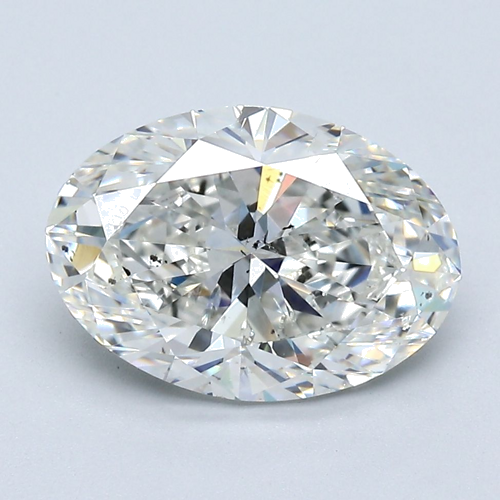 3.01 carat H-SI2 Natūralus Oval Deimantas (1)