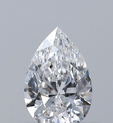0.32 carat D-IF Natūralus Pear Deimantas (1)