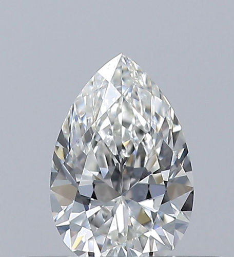 0.3 carat G-VVS2 Natūralus Pear Deimantas (1)