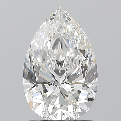1.5 carat F-SI2 Natūralus Pear Deimantas (1)