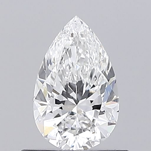 0.6 carat F-SI1 Natūralus Pear Deimantas (1)