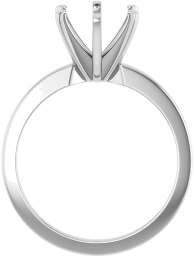 Sužadėtuvių Žiedas „Solitaire“ 14k white gold Oval 10mm x 8mm (2)