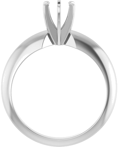 Sužadėtuvių Žiedas „Solitaire“ 14k white gold Round 4.8mm (2)