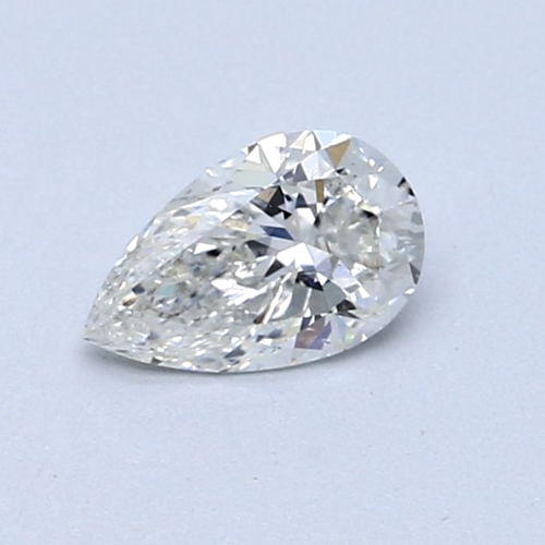 0.5 carat G-SI1 Natūralus Pear Deimantas (1)