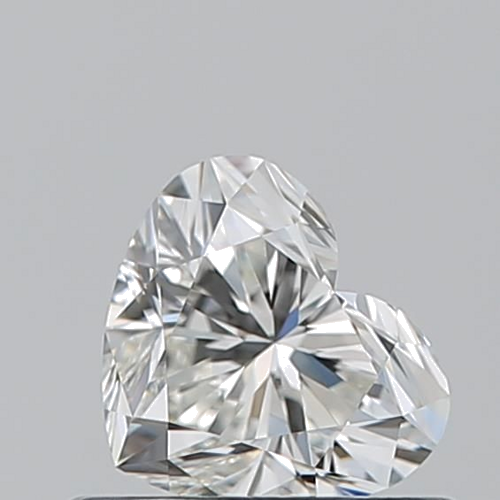 0.53 carat I-VVS2 Natūralus Heart Deimantas (1)