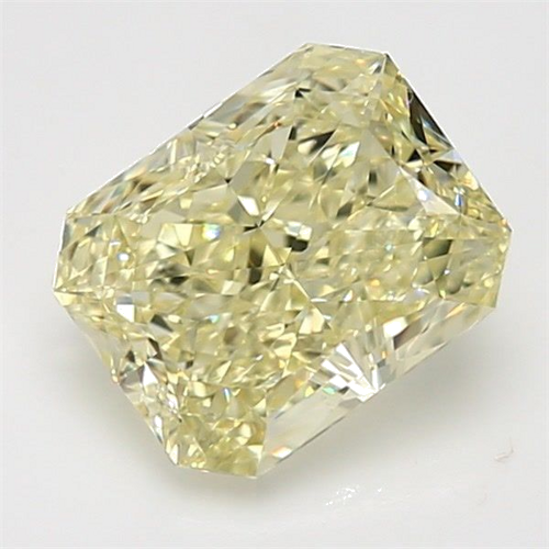 3.01 carat Fancy Yellow-VVS2 Natūralus Radiant Deimantas (1)
