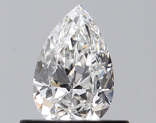 0.51 carat F-SI1 Natūralus Pear Deimantas (1)