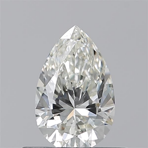 0.5 carat I-VVS2 Natūralus Pear Deimantas (1)