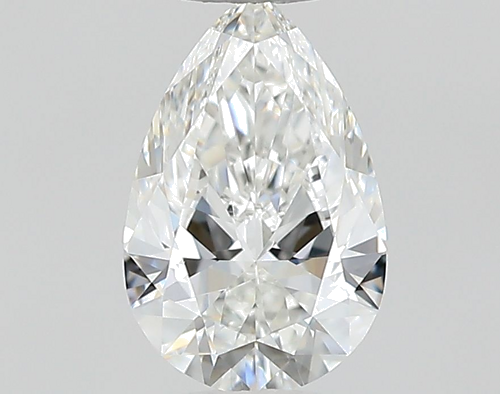0.5 carat F-VVS2 Natūralus Pear Deimantas (1)