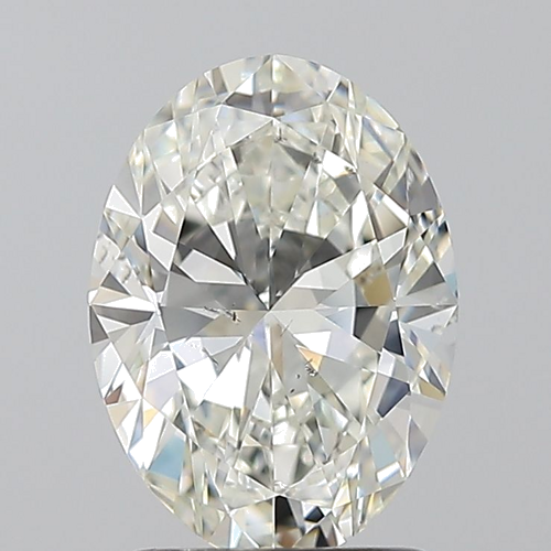 1.7 carat I-SI2 Natūralus Oval Deimantas (1)