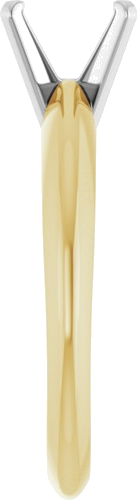 Sužadėtuvių Žiedas „Heavy Solitaire“ 585 Baltojo Ir Geltonojo Aukso Emerald 6.5mm x 5mm (4)