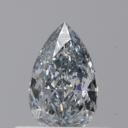 0.4 carat Fancy Grayish Blue-VVS2 Natūralus Pear Deimantas (1)