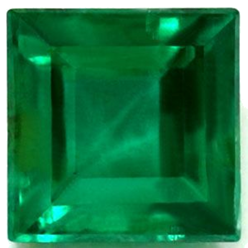 0.42 carat GREEN Square Smaragdas (1)