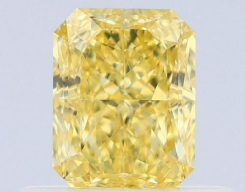 0.51 carat Fancy Intense Yellow-VS1 Natūralus Radiant Deimantas (1)